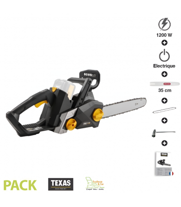 Tronçonneuse sans fil à batterie 1200W  guide 35 cm Texas CSX4000 sans chargeur ni batterie