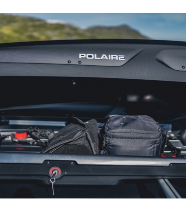 Coffre de toit Polaire 550 L 75 KG de charge fixation rapide aérodynamique C550-SENA