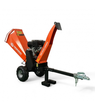 Broyeur végétaux thermique 15cv, 125mm de coupe, Démarrage électrique et remorquable - DAEWOO DAFWC230