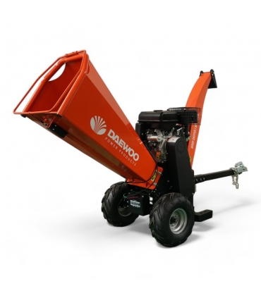 Broyeur végétaux thermique 15cv, 125mm de coupe, Démarrage électrique et remorquable - DAEWOO DAFWC230