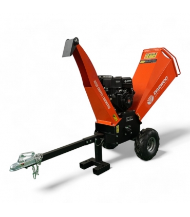 Broyeur végétaux thermique 15cv, 125mm de coupe, Démarrage électrique et remorquable - DAEWOO DAFWC230