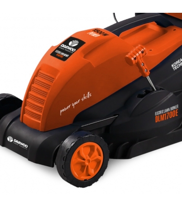 Tondeuse électrique filaire DAEWOO 1500W pour jardin jusqu'à 500m², Lame 36cm, Sac de 50L - DLM1700E