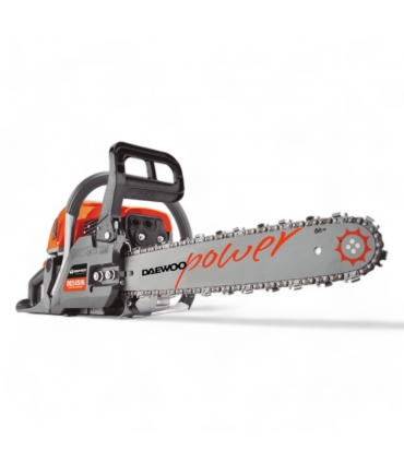 Tronçonneuse thermique DAEWOO, moteur 2 temps 45cc avec guide chaîne de 40cm et accessoires inclus - DCS4516