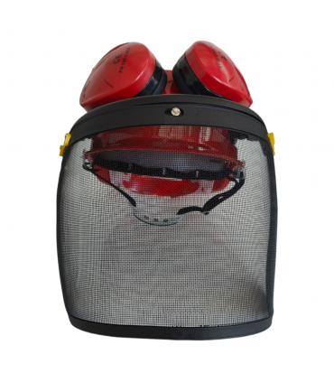 Casque de protection EPI 3 en 1 avec visière, coque et protection auditive Dunsch 73130007
