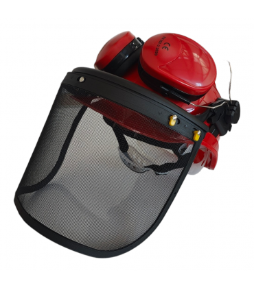 Casque de protection EPI 3 en 1 avec visière, coque et protection auditive Dunsch 73130007