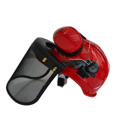 Casque de protection EPI 3 en 1 avec visière, coque et protection auditive Dunsch 73130007