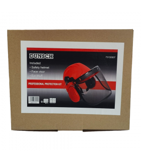 Casque de protection EPI 3 en 1 avec visière, coque et protection auditive Dunsch 73130007