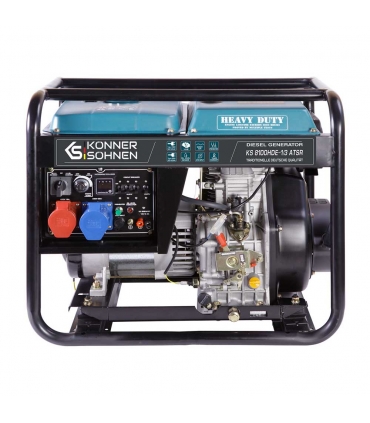 Générateur diesel moteur 456cc commutateur 230/400V 6,5kW"Könner & Söhnen" KS 8100HDE-1/3 ATSR