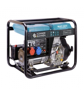 Générateur diesel moteur 456cc commutateur 230/400V 6,5kW"Könner & Söhnen" KS 8100HDE-1/3 ATSR Générateur diesel moteur 456cc commutateur 230/400V 6,5kW"Könner & Söhnen" KS 8100HDE-1/3 ATSR