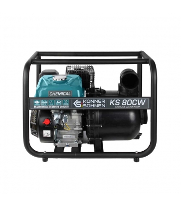 Motopompe spéciale eau de mer et produits chimiques 212cc 3 pouces 60000L/h Könner  Söhnen KS 80CW