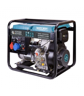 Générateur diesel Euro 5 boitier ATS intégré puissance 6500W "Könner & Söhnen" KS 9100HDE-1/3 ATSR Générateur diesel Euro 5 boitier ATS intégré puissance 6500W "Könner & Söhnen" KS 9100HDE-1/3 ATSR