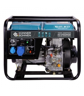 Groupe électrogène 6500W moteur diesel Euro 5 "Könner & Söhnen" KS 8100HDE Groupe électrogène 6500W moteur diesel Euro 5 "Könner & Söhnen" KS 8100HDE