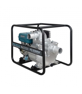 Motopompe 3 pouces spéciale eaux très chargées 60000l/h moteur 269 cc Könner  Söhnen KS 80MW Motopompe 3 pouces spéciale eaux très chargées 60000l/h moteur 269 cc Könner  Söhnen KS 80MW