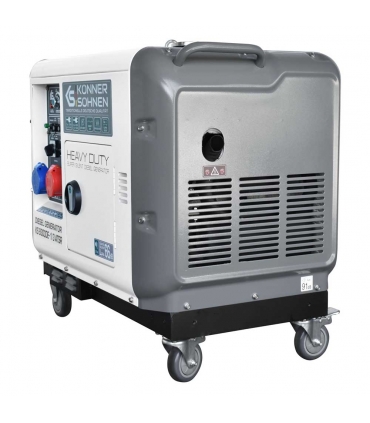 Groupe électrogène diesel 6,5 kW (EURO V), démarrage Électrique - Könner & Söhnen KS 9300DE-1/3 ATSR