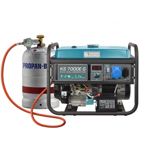 Groupe électrogène à essence/gaz 5,5 kW avec démarrage électrique - Könner & Söhnen KS 7000E G Groupe électrogène à essence/gaz 5,5 kW avec démarrage électrique - Könner & Söhnen KS 7000E G