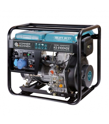 Générateur diesel 5500W (EURO V) avec démarrage électrique - Könner & Söhnen KS 6100HDE