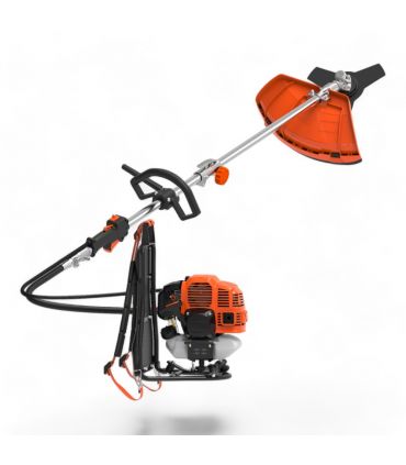 Débroussailleuse à dos thermique DAEWOO 2 temps, 51,7 cm3, avec fil et lames 3 dents - DBC520BG