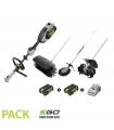 Pack multi-outils 4 en 1 avec balai-brosse, rotocut, bineuse et 2 batteries 5Ah 56V - EGO MRC2306E