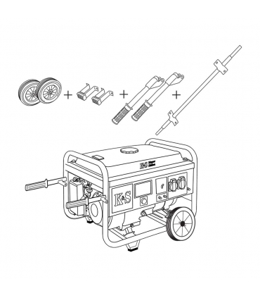 Kit de transport pour générateur-onduleur KS 9000 et KS 10000 - Könner  Söhnen KS 10 KIT