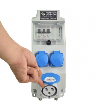 Tableau de Distribution 230/400 V avec Prises CEE et Schuko - Könner  Söhnen KS DB6-P03B