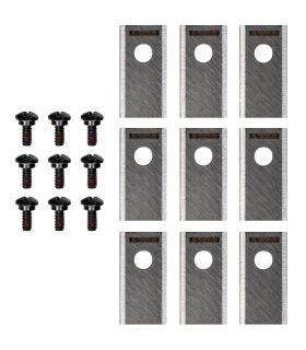 Jeu de 9 lames et 9 vis de lame robot-tondeuse TEXAS RMX800 90070223