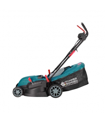 Tondeuse électrique à fil 1400W, 38 cm de coupe, idéale pour 250 m² - Könner  Söhnen KS 38LM