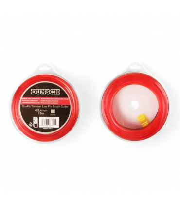 Fil carré pour débroussailleuse  2,4mm 15m - DUNSCH 7311240015SQ