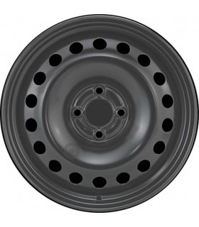 Jante tôle 16 pouces - 4 Trous - 6,5x16  4x100  ET49  AL60  noir