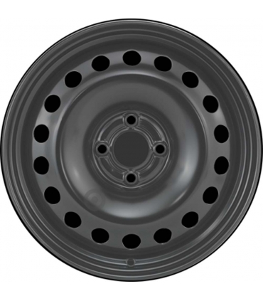 Jante tôle 16 pouces - 4 Trous - 6,5x16  4x100  ET49  AL60  noir
