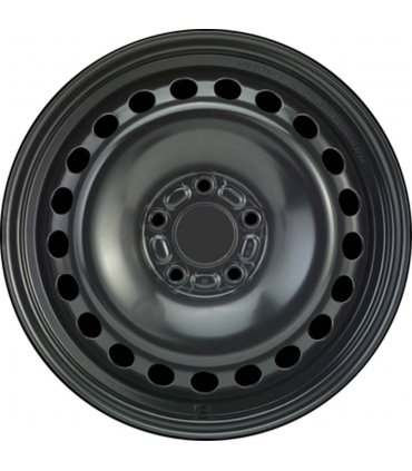 Jante tôle 16 pouces - 5 Trous - 6,5x16  5x108  ET52,5  AL63,3  noir