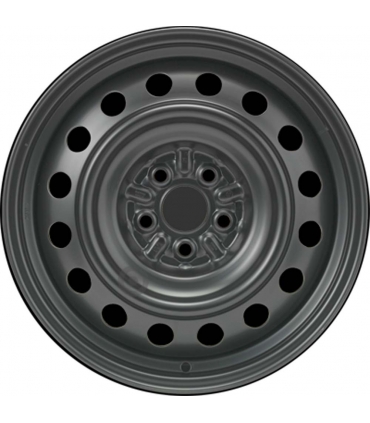 Jante tôle 16 pouces - 5 Trous - 6,5x16  5x100  ET45  AL54  noir