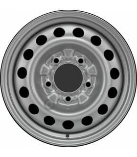 Jante tôle 16 pouces - 5 Trous - 7x16  5x139,7  ET45  AL 95.3  argent