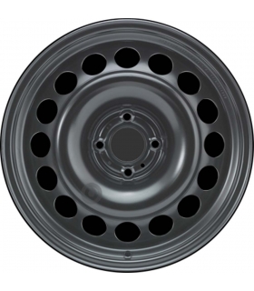 Jante tôle 17 pouces - 4 Trous - 7,5x17  4x108  ET29  AL65  noir