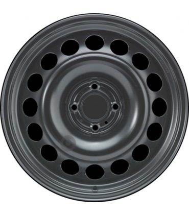 Jante tôle 17 pouces - 4 Trous - 7,5x17  4x108  ET29  AL65  noir