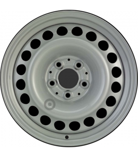 Jante tôle 16 pouces - 5 Trous - 7x16  5x112  ET33  AL66,5  argent