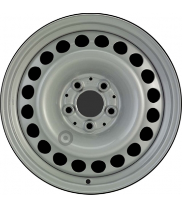 Jante tôle 16 pouces - 5 Trous - 7x16  5x112  ET33  AL66,5  argent