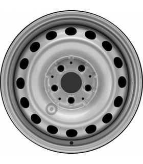 Jante tôle 16 pouces - 5 Trous - 6,5x16  5x112  ET60  AL66,4  argent