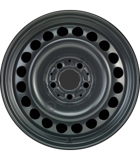 Jante tôle 16 pouces - 5 Trous - 7x16  5x112  ET37  AL66,5  noir