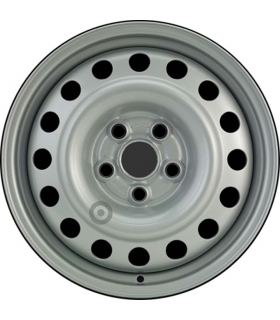 Jante tôle 16 pouces - 5 Trous - 6x16  5x112  ET53  AL57  argent