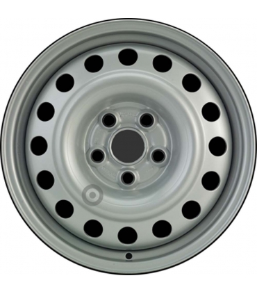 Jante tôle 16 pouces - 5 Trous - 6x16  5x112  ET53  AL57  argent