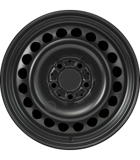Jante tôle 16 pouces - 5 Trous - 6,5x16  5x112  ET49  AL66,5  noir