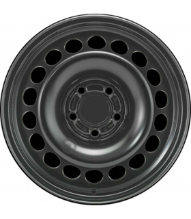 Jante tôle 16 pouces - 5 Trous - 7,5x16  5x112  ET45  AL66,5  noir