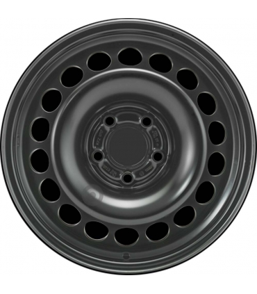 Jante tôle 16 pouces - 5 Trous - 7,5x16  5x112  ET45  AL66,5  noir