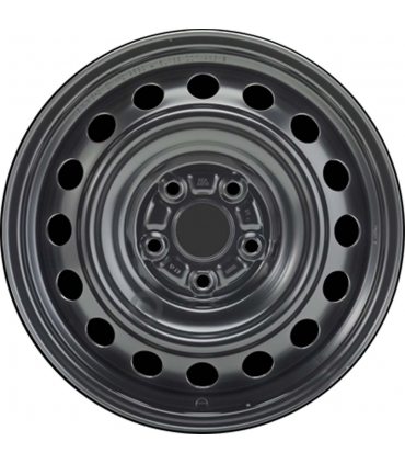 Jante tôle 16 pouces - 5 Trous - 6,5x16  5x114,3  ET45  AL60  noir