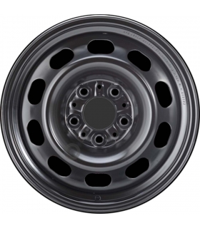 Jante tôle 16 pouces - 5 Trous - 7x16  5x120  ET40  AL72,5  noir