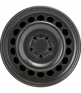 Jante tôle 16 pouces - 5 Trous - 7x16  5x112  ET39  AL66,5  noir