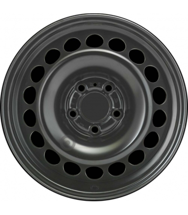 Jante tôle 16 pouces - 5 Trous - 7x16  5x112  ET39  AL66,5  noir