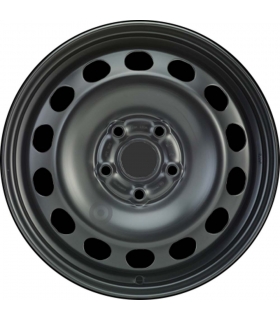 Jante tôle 16 pouces - 5 Trous - 6x16  5x112  ET50  AL57  noir