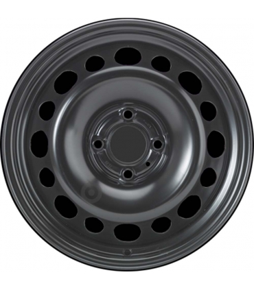 Jante tôle 16 pouces - 4 Trous - 6x16  4x108  ET23  AL65  noir