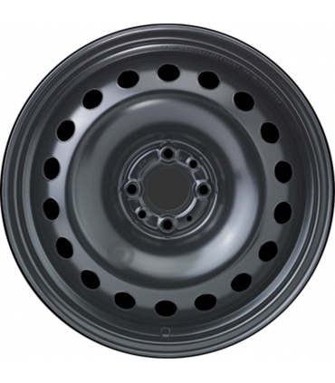 Jante tôle 16 pouces - 4 Trous - 7x16  4x98  ET39  AL58  noir